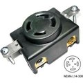 Conntek Conntek, 30A 4-Prong Locking Single Flush Receptacle w/ NEMA L14-30R Female End, 3 Pole-4 Wire 80619